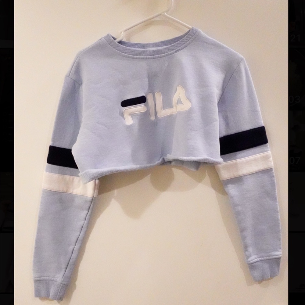 Cropped Fila crewneck